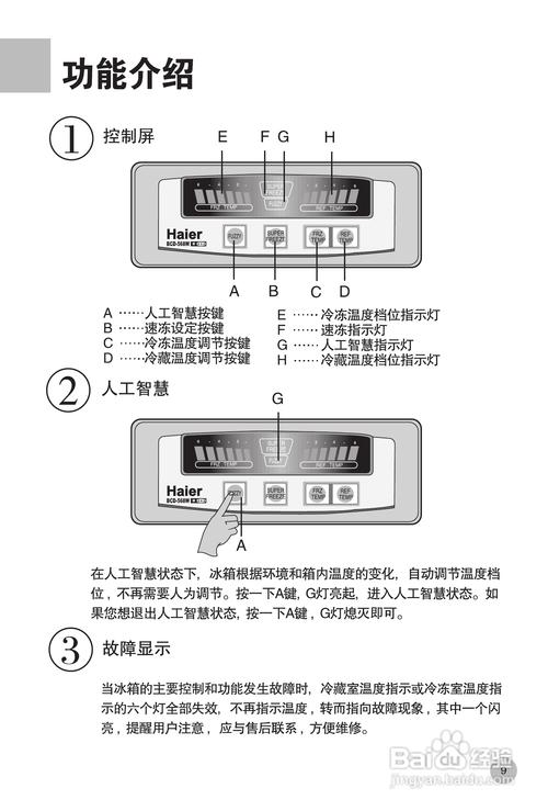 海尔冰箱故障解释说明