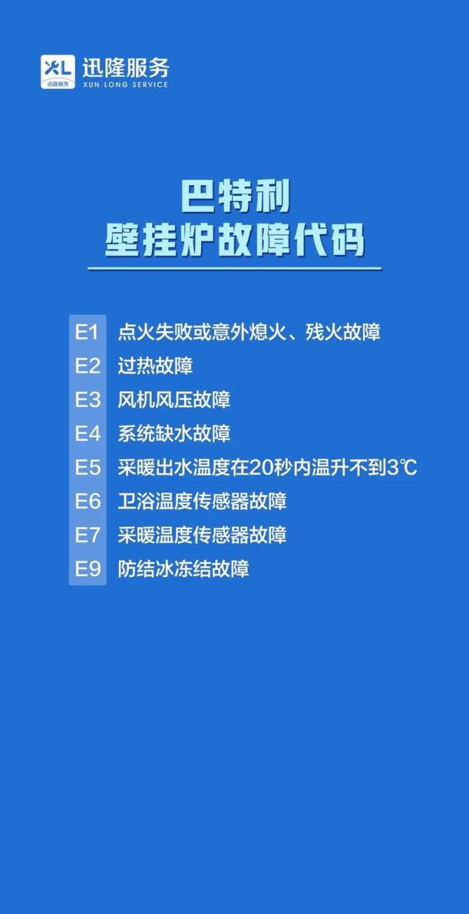 汉诺威即热式热水器故障码