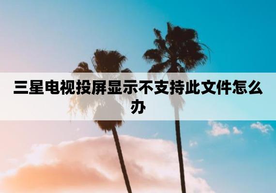 电视投屏出现故障