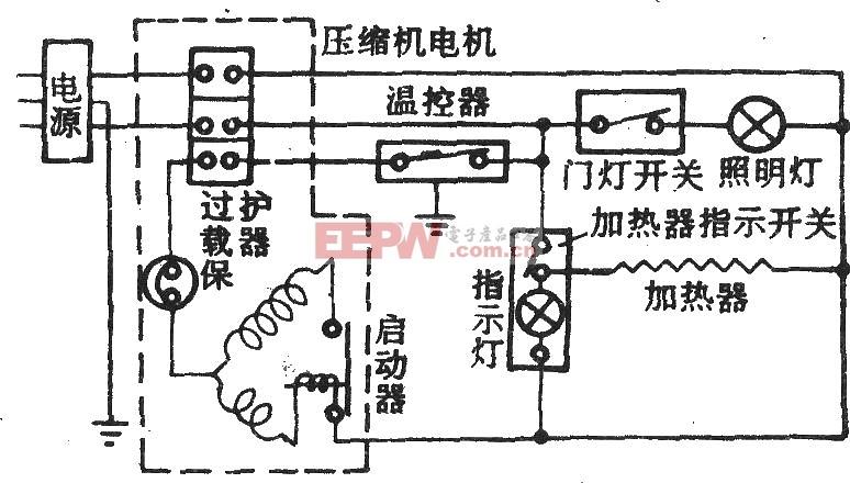 电冰箱显示电路故障