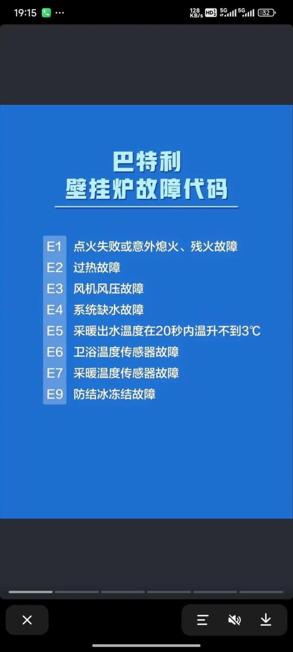 燃气热水器故障码F6