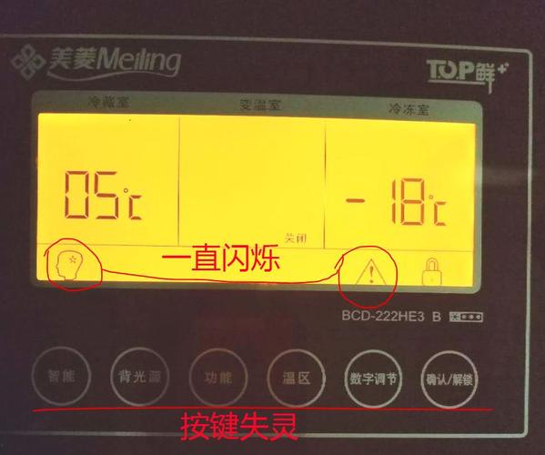 冰箱显示数字故障