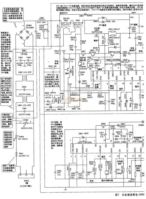 电视显示电路原理故障