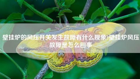 壁挂炉提示风压故障