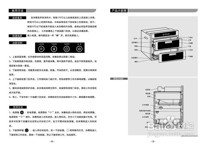 美的消毒柜故障表图