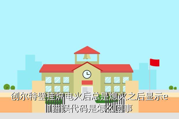 创尔特燃气灶e1故障