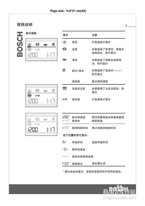 博世洗衣机故障码查询官网