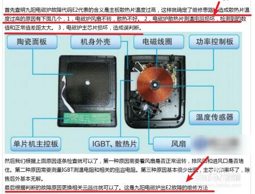 美大集成灶电磁炉故障排除