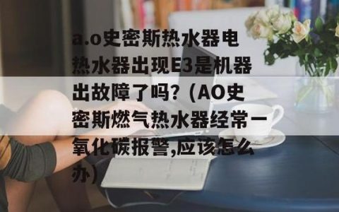 ao斯密斯电热水器e8故障码是什么意思？